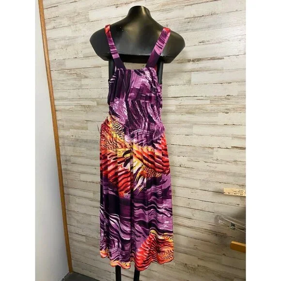 TC Fashion Women’s Multicolor Sleeveless Midi Dress Size S - Picture 4 of 4
